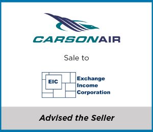 Carson Air business sale to Exchange Income Corporation