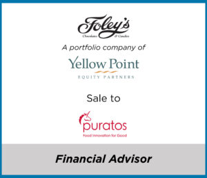 Foley's Chocolates sale to Puratos | Capital West Advises Yellow Point Equity