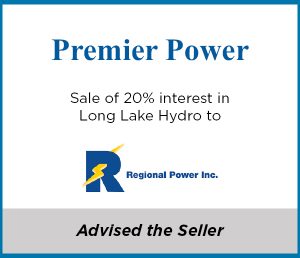 hydroelectric power, sale of assets

Capital West financial advisor