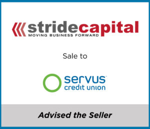 Stride Capital sale to Servus Credit Union | Capital West Partners - Western Canada's Trusted M&A Advisor